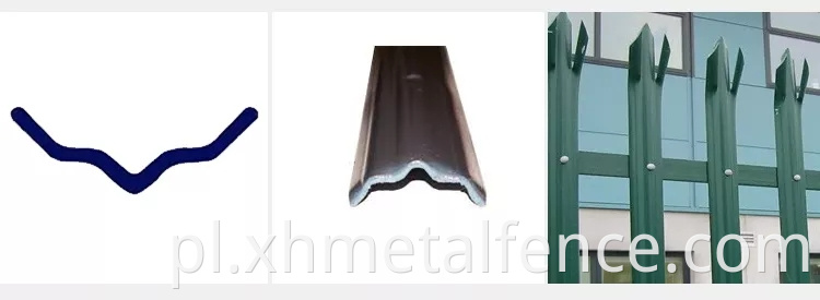 Pales-"D" section Zinc Steel Fence